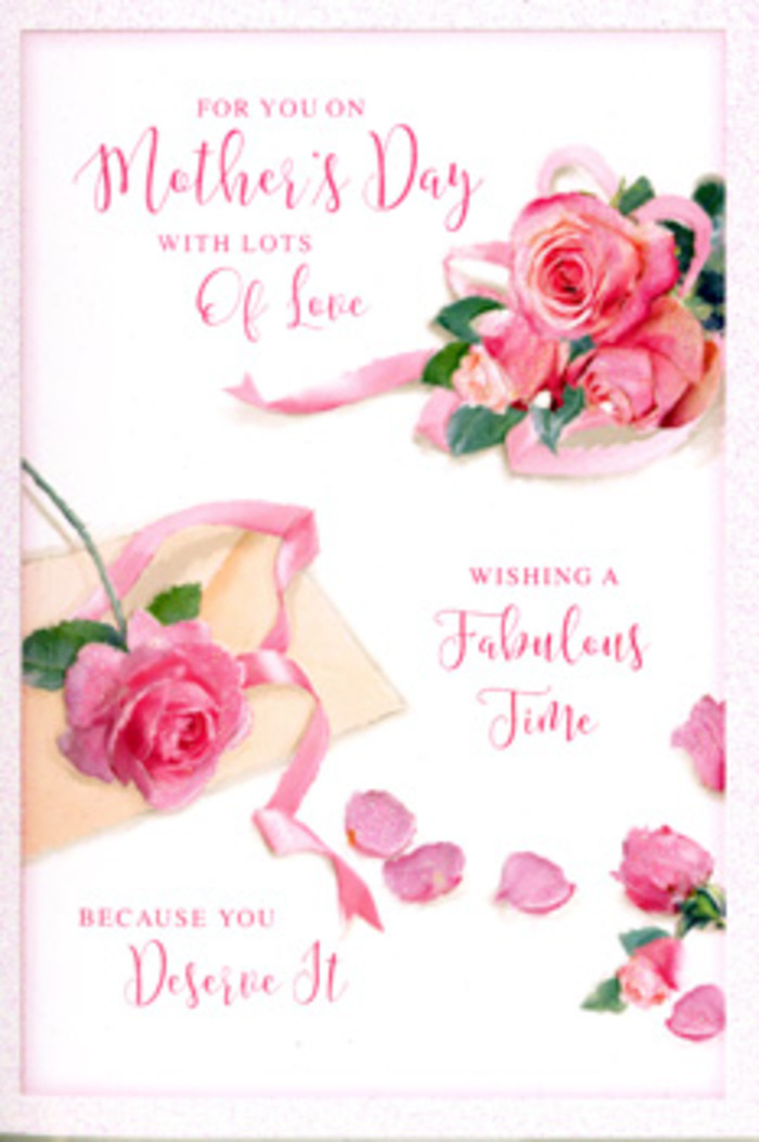 In this detailed Mother's Day card illustration, you see an arrangement of roses that seems to blur the line between printed art and a real bouquet laid flat by a florist. Across a soft, creamy white background, generous blooms of pink roses are clustered and spaced with deliberate care. Each rose is layered with petals that curl and overlap, rendered in tones ranging from the faintest blush to deeper rose pink, creating a sense of depth and fullness, as if the flowers were just gathered from a Millbank garden dotted between elegant townhouses. A series of loose petals appears to have drifted away from the main blossoms, resting lightly around the card in a way that suggests motion and memory-like the gentle trace of hugs, conversations, and shared laughter. Threaded through the central cluster is a ribbon in a subtle pastel hue, looping in and out of the flowers with effortless grace, hinting at the same sort of careful touch used when tying a bouquet at a nearby florist studio. Hand-lettered Mother's Day greetings in flowing script curl across the top and side, the letters tall and rounded, echoing the softness of the petals. Small touches of greenery peep through the composition to provide contrast, but never distract from the rosy palette. The lighting is soft and even, bathing every curve and contour in a warm glow, as though the card sat near a window with views towards the Thames. The overall effect is gentle, refined, and deeply affectionate-a piece of floral art made to accompany real blooms and heartfelt sentiments for Mother's Day in Millbank.